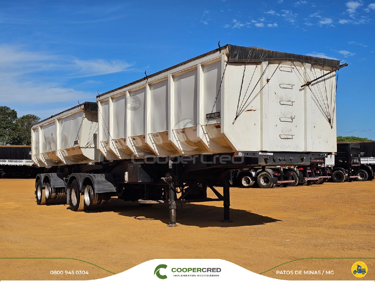 CARRETA BITREM BASCULANTE Cooper Cred Implementos Rodoviários MG PATOS DE MINAS MINAS GERAIS MG